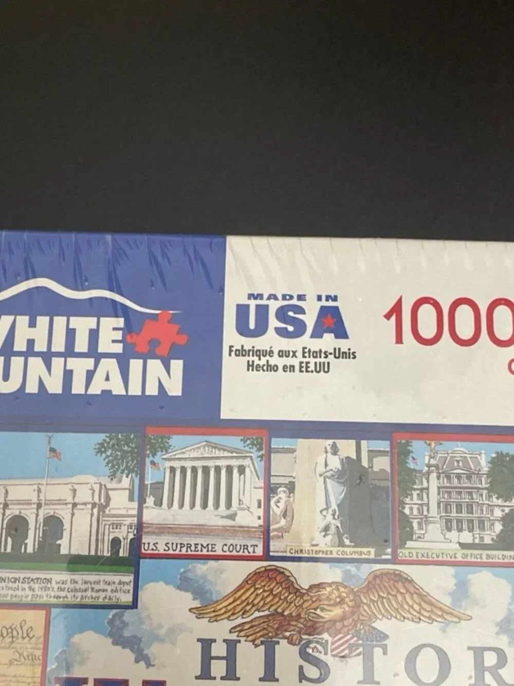 White Mountain Historic Washington‎ DC Jigsaw Puzzle 1000 Large Pieces Made USA